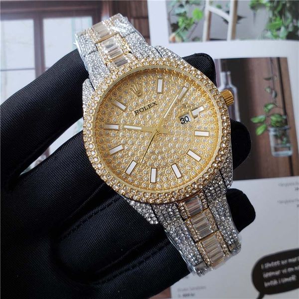 mens fashion watch royal luxury designer diamond iced out watches stainless steel bling quartz ap movement party wristwatch r1, Black;brown
mens fashion watch royal luxury designer diamond iced out watches stainless steel bling quartz ap movement party wristwatch r1, Black;brown