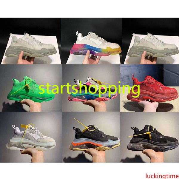 2020 paris 17fw green crystal bottom triple-s running shoes clear sole dad shoes platform shoes for men vintage kanye old grandpa trainer
2020 paris 17fw green crystal bottom triple-s running shoes clear sole dad shoes platform shoes for men vintage kanye old grandpa trainer