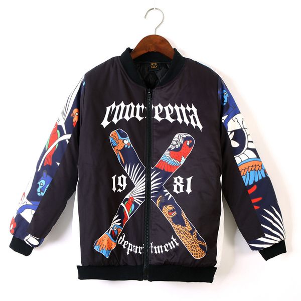 winter female new long sleeve wadded cotton jacket women fashion street style letter print parkas stand collar loose coat z501, Black
winter female new long sleeve wadded cotton jacket women fashion street style letter print parkas stand collar loose coat z501, Black