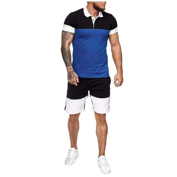 mens sets 2 pieces summer stripe color tracksuit short sleeve t-shirts shorts thin sets sportswear men suit male clothing, Gray
mens sets 2 pieces summer stripe color tracksuit short sleeve t-shirts shorts thin sets sportswear men suit male clothing, Gray