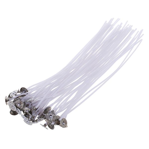 50pc candle wicks cotton core pre waxed with sustainers for candle making 8 candle holders
50pc candle wicks cotton core pre waxed with sustainers for candle making 8 candle holders