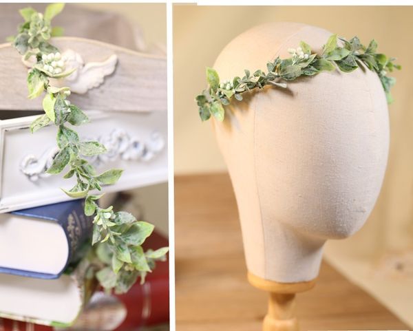 dower me woodland green leaf flower girl hair wreath bridesmaid headband handmade wedding hair accessories jewelry, Golden;white
dower me woodland green leaf flower girl hair wreath bridesmaid headband handmade wedding hair accessories jewelry, Golden;white