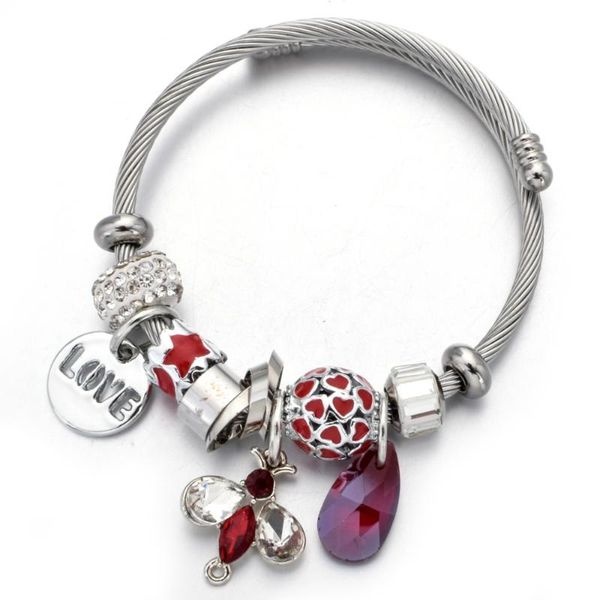 crystal bee charms stainless steel bracelets bangles simple open adjustable bracelet bangle for women fashion jewelry gift, Golden;silver
crystal bee charms stainless steel bracelets bangles simple open adjustable bracelet bangle for women fashion jewelry gift, Golden;silver