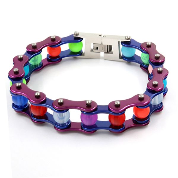 jewelry fashion stainless steel bike bracelet women purple blue biker bicycle motorcycle chain bracelets bangle, Black
jewelry fashion stainless steel bike bracelet women purple blue biker bicycle motorcycle chain bracelets bangle, Black
