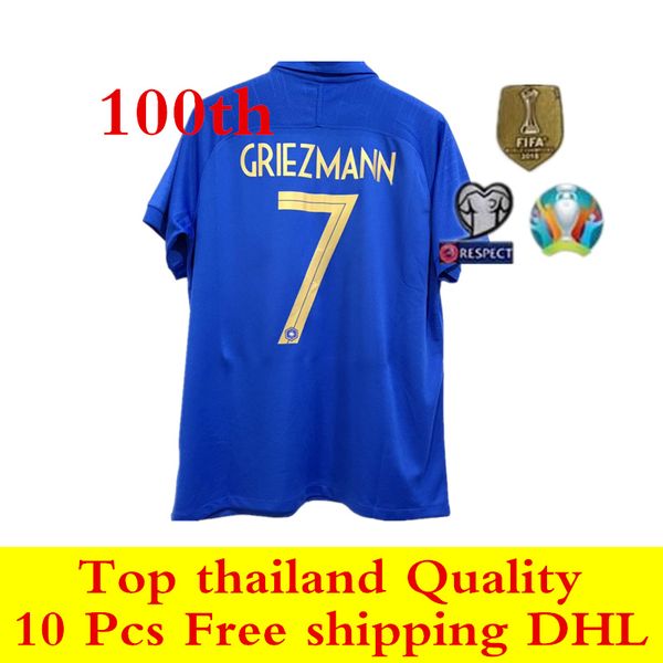 France 1919 2019 fr 100th anniver ary pecial edition griezmann occer jer ey 19 20 french 2 tar blue hirt pogba mbappe maillot de foot
France 1919 2019 fr 100th anniver ary pecial edition griezmann occer jer ey 19 20 french 2 tar blue hirt pogba mbappe maillot de foot