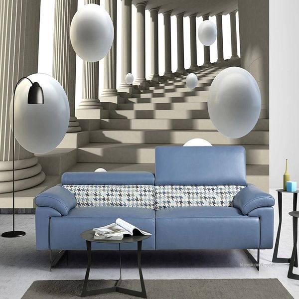 custom large mural 3d wallpaper modern creative 3d expansion space white sphere corridor tv wall decor deep 5d embossed
custom large mural 3d wallpaper modern creative 3d expansion space white sphere corridor tv wall decor deep 5d embossed