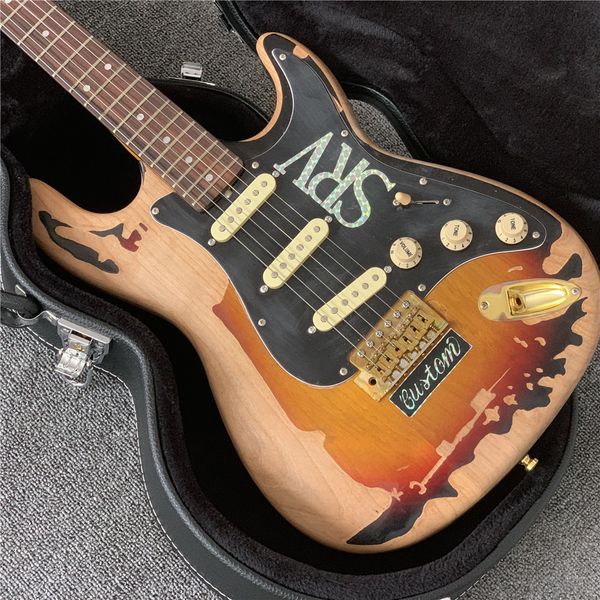 relic-electric guitar, srv style,alder body with maple neck,custom electric guitar
relic-electric guitar, srv style,alder body with maple neck,custom electric guitar