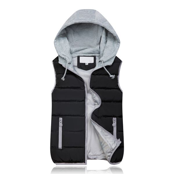2018 new spring winter solid women plus size slim vest women parkas cotton jacket sleeveless hooded casual colete jacket, Black
2018 new spring winter solid women plus size slim vest women parkas cotton jacket sleeveless hooded casual colete jacket, Black