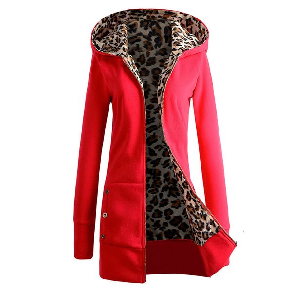 plus size solid color long womens hooded jackets thick leopard print ladies coats winter warm outewear female apparel, Black;brown
plus size solid color long womens hooded jackets thick leopard print ladies coats winter warm outewear female apparel, Black;brown