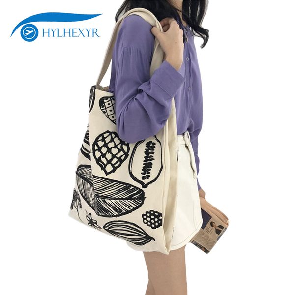 hylhexyr leaf printing leisure handbag reusable canvas shopping bag large capacity shoulder bags casual tote for women student
hylhexyr leaf printing leisure handbag reusable canvas shopping bag large capacity shoulder bags casual tote for women student