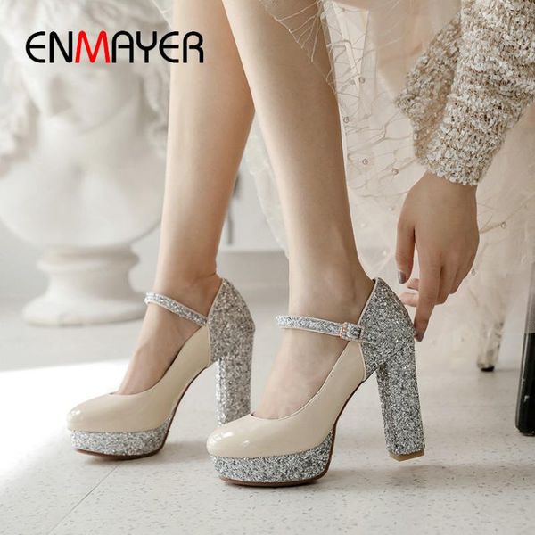 enmayer basic pu high heel booties round toe patent leather buckle strap wedding shoes fashion spring/autumn women shoes, Black
enmayer basic pu high heel booties round toe patent leather buckle strap wedding shoes fashion spring/autumn women shoes, Black