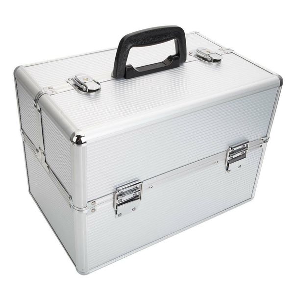 pro 14 «x9» x10" алюминиевый макияж поезд дело коробка ювелирных изделий косметическая организатор silver
pro 14 «x9» x10" алюминиевый макияж поезд дело коробка ювелирных изделий косметическая организатор silver
