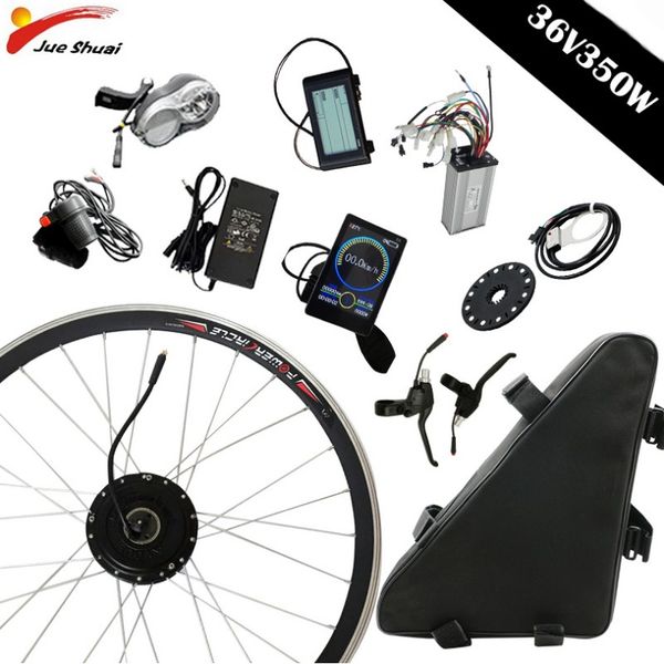 electric bike conversion kit with 36v 350w lithium battery brushless hub motor wheel front wheel e-bike kit bicicleta eletrica
electric bike conversion kit with 36v 350w lithium battery brushless hub motor wheel front wheel e-bike kit bicicleta eletrica