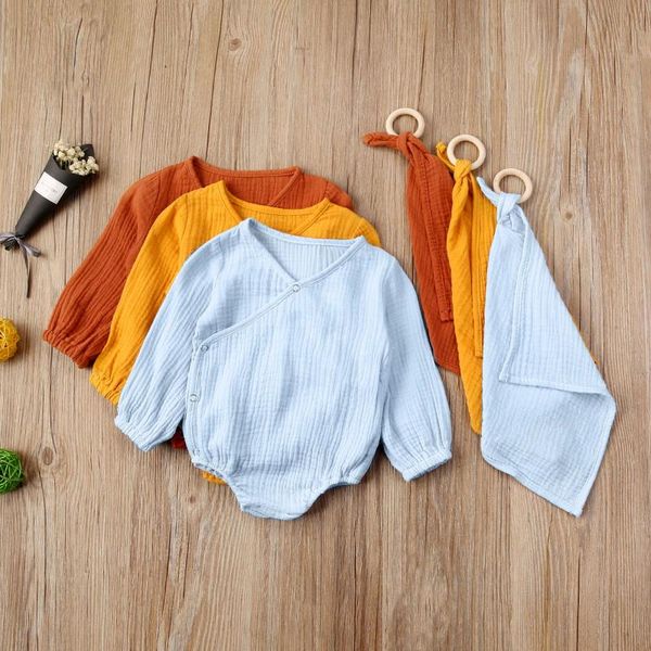 2020 0-12m toddler infant baby girl boy clothes set summer long sleeve v-neck solid bodysuit bibs clothing outfits 2pcs, White
2020 0-12m toddler infant baby girl boy clothes set summer long sleeve v-neck solid bodysuit bibs clothing outfits 2pcs, White