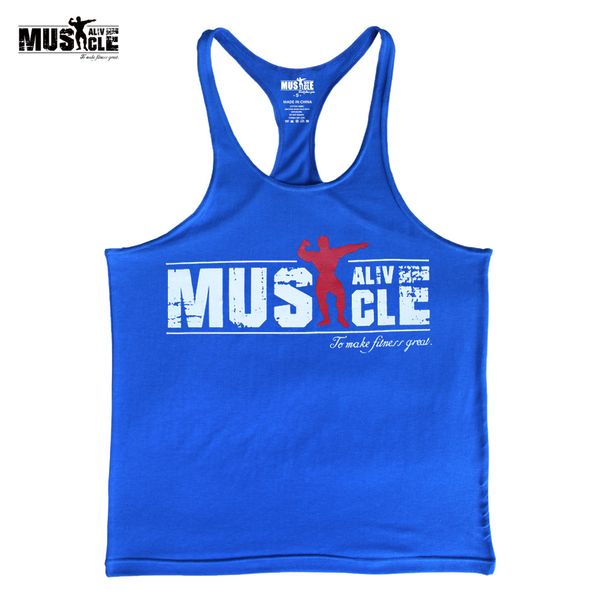 muscle alive men's bodybuilding stringers brand gym clothing t shirts men fitness man sleeveless shirt clothes training exercise, Black;blue
muscle alive men's bodybuilding stringers brand gym clothing t shirts men fitness man sleeveless shirt clothes training exercise, Black;blue