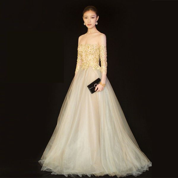 treutoyeu tulle dresses with leaf patchwork 2019 strapless banquet dresses party hosted long gold dress for female dy022, Black;gray
treutoyeu tulle dresses with leaf patchwork 2019 strapless banquet dresses party hosted long gold dress for female dy022, Black;gray