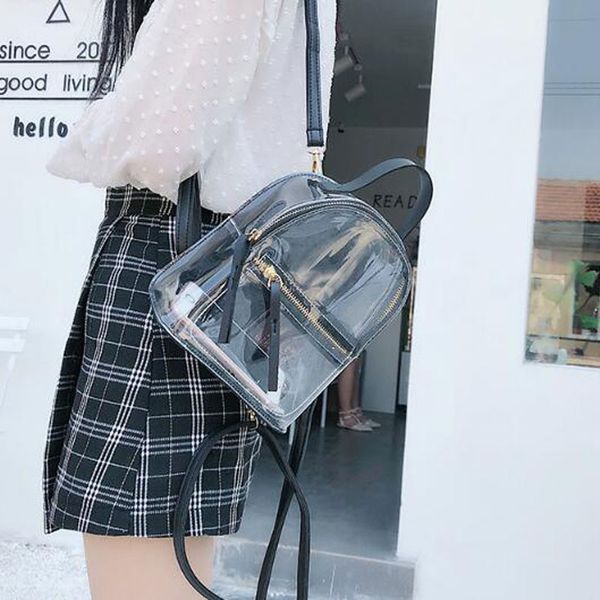 ladsoul clear transparent pvc backpack women schoolbags teen girls candy color jelly bags bookbag ladytravel backpack beach bags
ladsoul clear transparent pvc backpack women schoolbags teen girls candy color jelly bags bookbag ladytravel backpack beach bags