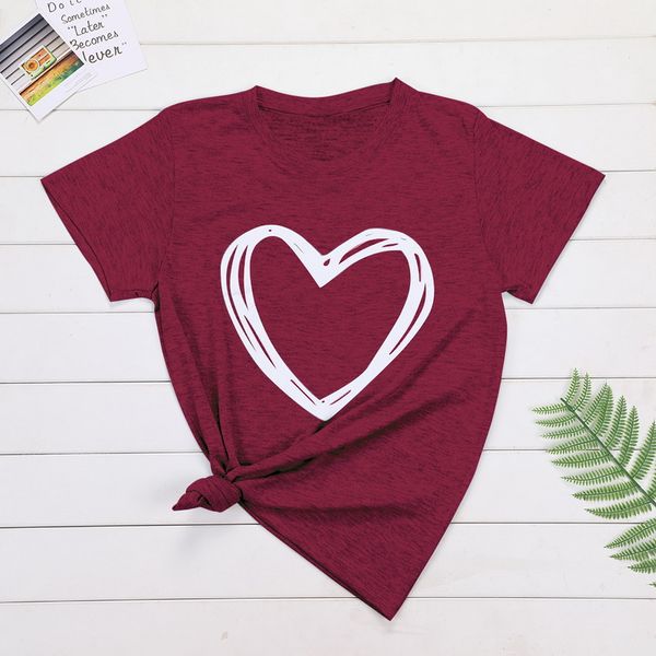 plus size 6xl 7xl 8xl women summer heart print casual t-shirt lady short sleeve o-neck loose tees camisetas mujer, White
plus size 6xl 7xl 8xl women summer heart print casual t-shirt lady short sleeve o-neck loose tees camisetas mujer, White