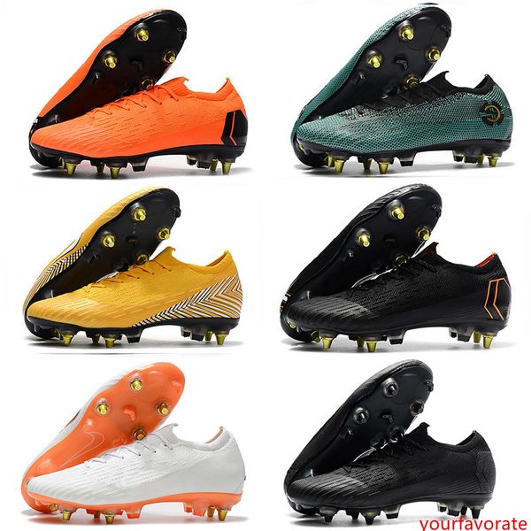 new mens low ankle football boots cr7 mercurial vapors xii vii elite sg soccer shoes superfly vi 360 neymar njr soccer cleats