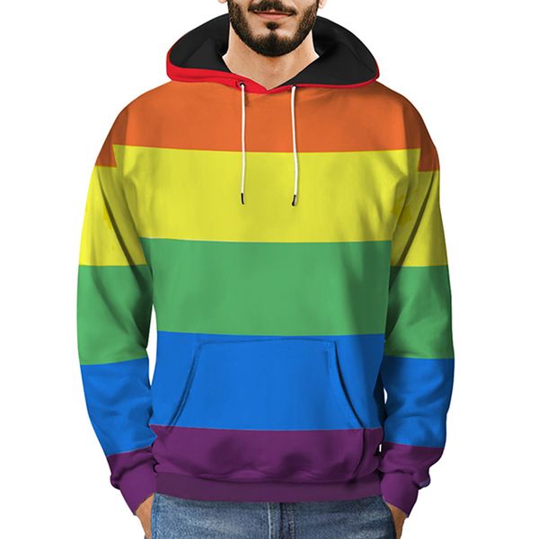 feitong mens sweatshirt hooded 2019 3d printed rainbow long sleeve patchwork pullover streetwear sweatshirt sudadera hombre, Black
feitong mens sweatshirt hooded 2019 3d printed rainbow long sleeve patchwork pullover streetwear sweatshirt sudadera hombre, Black