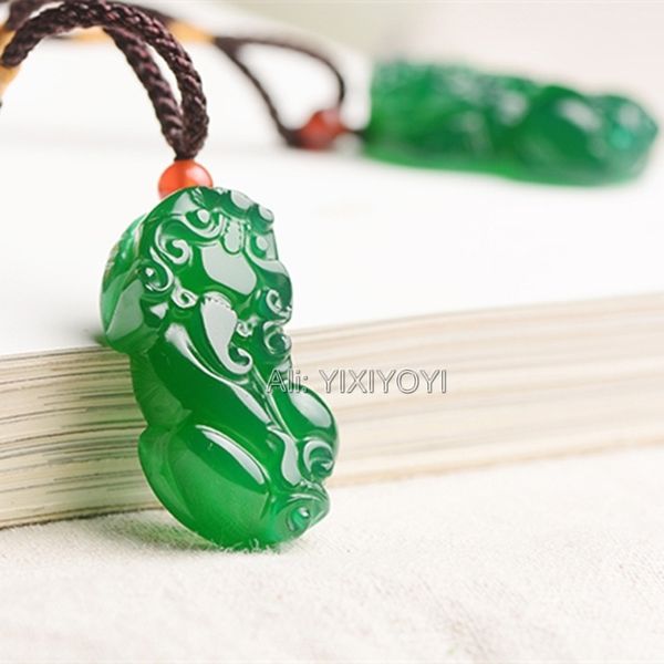 charming handwork natural white green red agate jade carved chinese cute pixiu lucky pendant + rope necklace fine jewelry, Silver
charming handwork natural white green red agate jade carved chinese cute pixiu lucky pendant + rope necklace fine jewelry, Silver