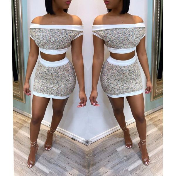 slash neck backless 2 piece set women crop bodycon mini skirts summer suits print tracksuit outfits, White
slash neck backless 2 piece set women crop bodycon mini skirts summer suits print tracksuit outfits, White