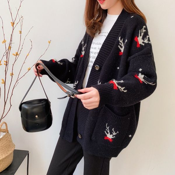 2020 new women korean embroidery knitted cardigan sweater female loose long sleeve warm winter sweaters for women clothes, White
2020 new women korean embroidery knitted cardigan sweater female loose long sleeve warm winter sweaters for women clothes, White