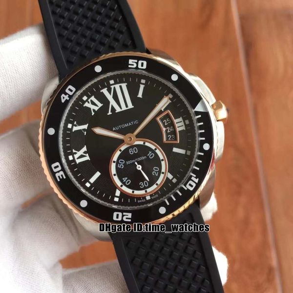 new w7100055 mens automatic watches 42mm black dial black rubber strap gents sport watches perfect birthday gift, Slivery;brown
new w7100055 mens automatic watches 42mm black dial black rubber strap gents sport watches perfect birthday gift, Slivery;brown