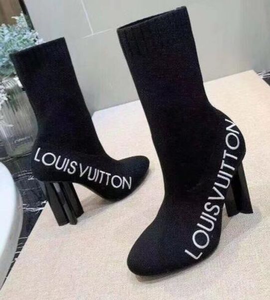 new14 lady zzlv quality casual knitting sock boots men high-end fashion casual mesh heel shoes women design shoes, Black
new14 lady zzlv quality casual knitting sock boots men high-end fashion casual mesh heel shoes women design shoes, Black