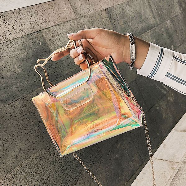transparent jelly bag female bag 2020 korean version of the new laser shoulder messenger
transparent jelly bag female bag 2020 korean version of the new laser shoulder messenger