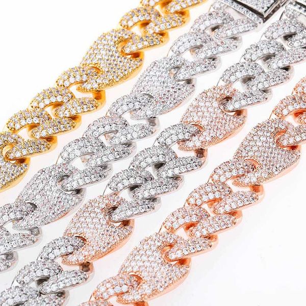 hip hop iced out 16mm cuban link bracelet full of zircon big box buckle men's pig nose bracelets, Black
hip hop iced out 16mm cuban link bracelet full of zircon big box buckle men's pig nose bracelets, Black