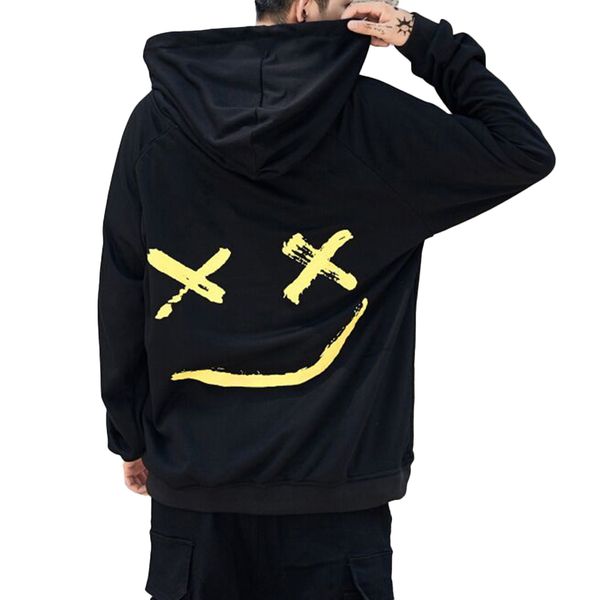 2018 harajuku men hoodies smile printed hooded sweatshirt hip hop streetwear fashion male loose hoodie pullover clothes moletom, Black
2018 harajuku men hoodies smile printed hooded sweatshirt hip hop streetwear fashion male loose hoodie pullover clothes moletom, Black
