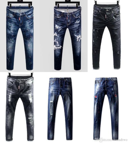 fashion new men jeans cool mens distressed ripped jeans fashion designer straight motorcycle biker jeans causal denim pants streetwear style, Blue
fashion new men jeans cool mens distressed ripped jeans fashion designer straight motorcycle biker jeans causal denim pants streetwear style, Blue