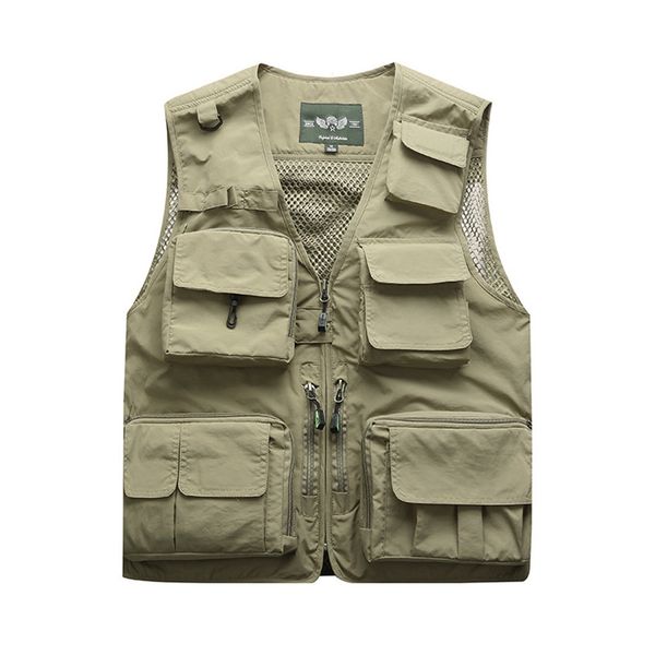 2019 men's genuine men's network multi-pocket fishing vest outdoor casual reporter pgraphy, Black;white
2019 men's genuine men's network multi-pocket fishing vest outdoor casual reporter pgraphy, Black;white