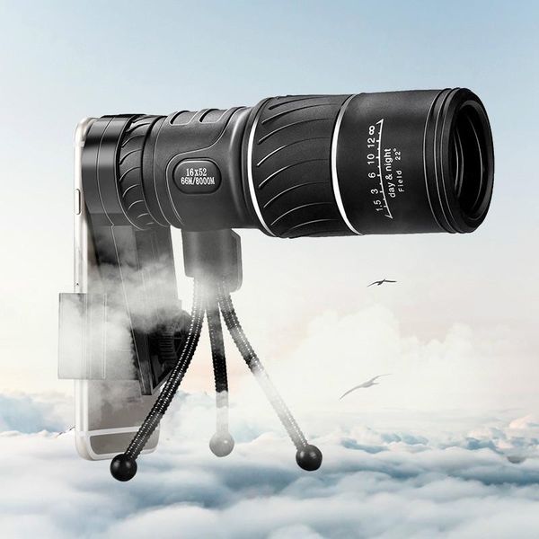 high power outdoor 16x52 single telescope hd double tone single telescope optical low light night vision travel hiking camping zoom
high power outdoor 16x52 single telescope hd double tone single telescope optical low light night vision travel hiking camping zoom