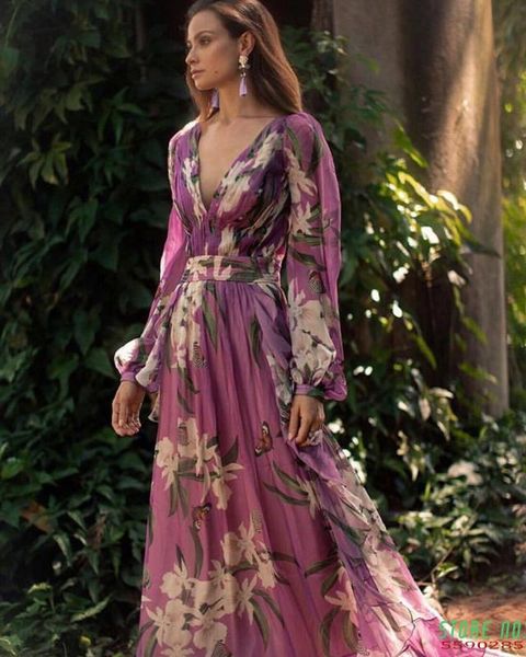 floral printed v neck bohemian maxi dresses for women long sleeve summer beach dresses fashion party big size vestidos, Black;gray
floral printed v neck bohemian maxi dresses for women long sleeve summer beach dresses fashion party big size vestidos, Black;gray
