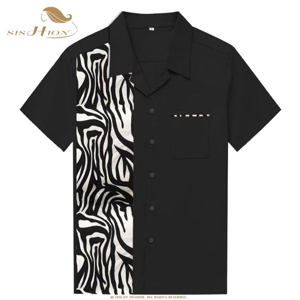 men's casual shirts sishion 2021 men summer shirt st110 animal zebra pattern short sleeve cotton black for camicia uomo pocket, White;black
men's casual shirts sishion 2021 men summer shirt st110 animal zebra pattern short sleeve cotton black for camicia uomo pocket, White;black