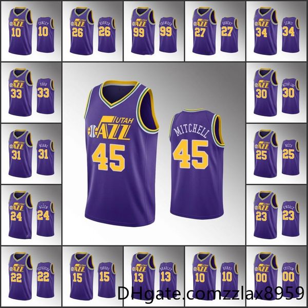men donovan mitchell rudy gobert utah mike conley kyle korver 40th anniversary classic jazz custom jersey, Black;red
men donovan mitchell rudy gobert utah mike conley kyle korver 40th anniversary classic jazz custom jersey, Black;red