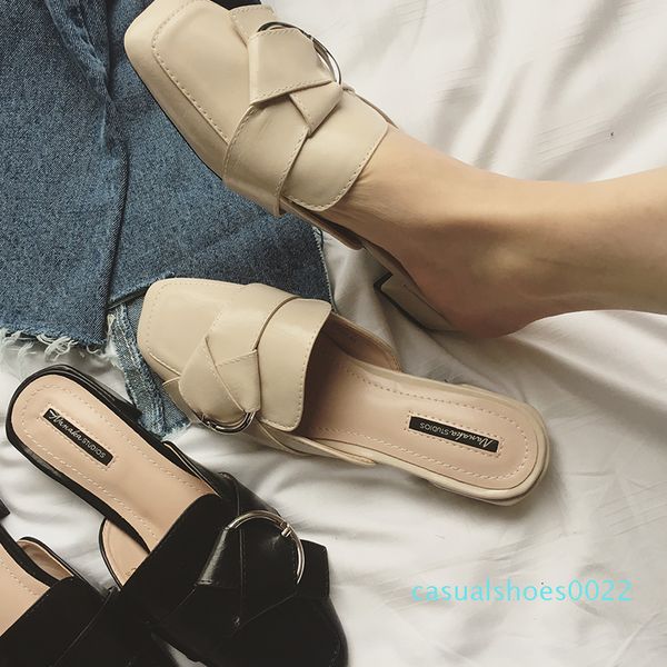 mules shoes woman flip flops square toe sandals low heels slipper buckle design slides bid bow design flip flops belt buckle c22, Black
mules shoes woman flip flops square toe sandals low heels slipper buckle design slides bid bow design flip flops belt buckle c22, Black