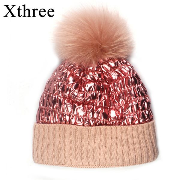 beanie/skull caps xthree winter wool knitted hat beanies snow reflective fabric real pom poms skullies for women girls feminino, Blue;gray
beanie/skull caps xthree winter wool knitted hat beanies snow reflective fabric real pom poms skullies for women girls feminino, Blue;gray