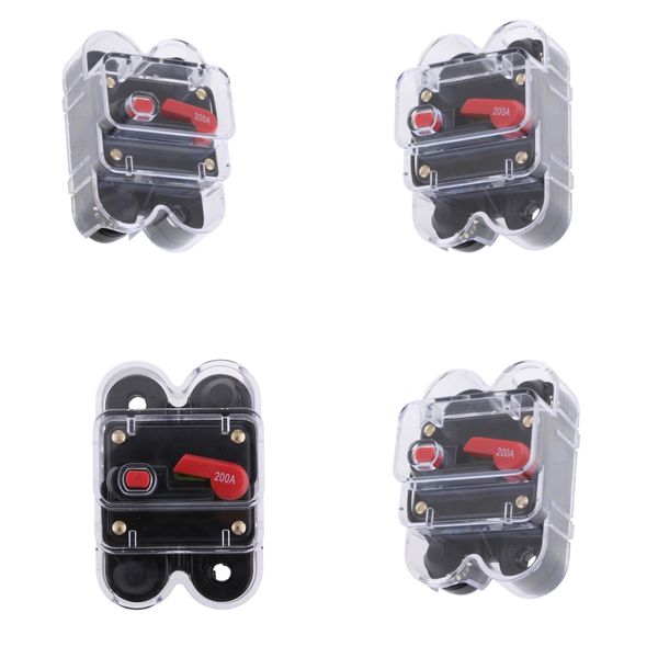 4pcs circuit breaker motor car marine boat bike audio inline fuse inverter waterproof case with manual reset 12v-24v dc (200amp
4pcs circuit breaker motor car marine boat bike audio inline fuse inverter waterproof case with manual reset 12v-24v dc (200amp