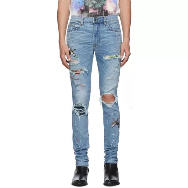 19fw luxury european washed hollow jeans high street retro fashion trousers couple women and mens designer jeans hfxhkz008, Blue
19fw luxury european washed hollow jeans high street retro fashion trousers couple women and mens designer jeans hfxhkz008, Blue