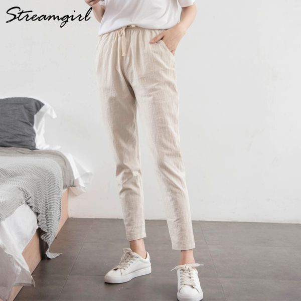 woman high waist 6xl plus size pants women's classic slim harem pants cotton and linen pantalon femme large linen pant for women, Black;white
woman high waist 6xl plus size pants women's classic slim harem pants cotton and linen pantalon femme large linen pant for women, Black;white