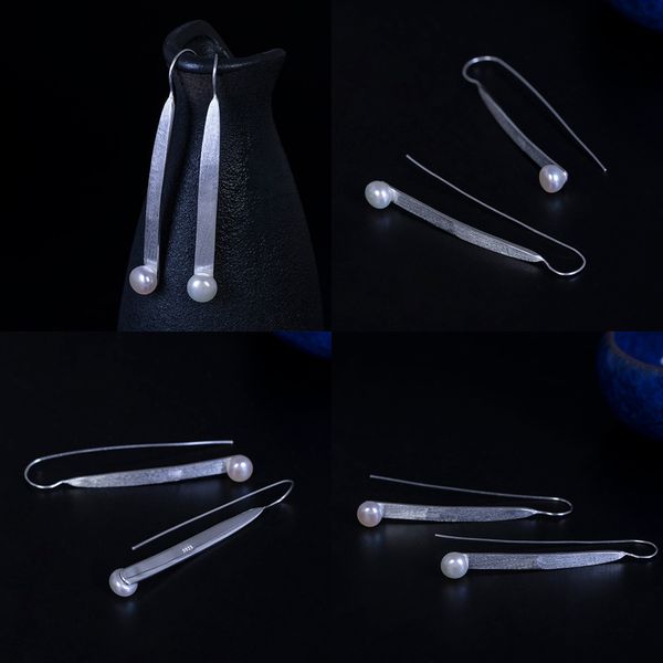 925 personality silver originality one leaf strip geometry earrings woman literature natural fritillaria thunbergii pearl ear hook earrings, Golden
925 personality silver originality one leaf strip geometry earrings woman literature natural fritillaria thunbergii pearl ear hook earrings, Golden
