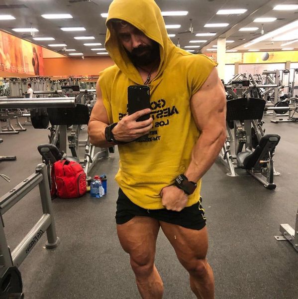 2019 summer new short sleeve men gyms hoodies sweatshirts hoodies stringer workout bodybuilding fitness men's casual, Black
2019 summer new short sleeve men gyms hoodies sweatshirts hoodies stringer workout bodybuilding fitness men's casual, Black