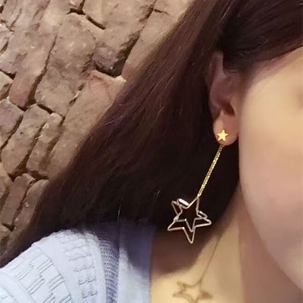e0314 fashion silver gold color hollow star asymmetrical drop earrings long tassel dangle earrings for women girls gifts
e0314 fashion silver gold color hollow star asymmetrical drop earrings long tassel dangle earrings for women girls gifts