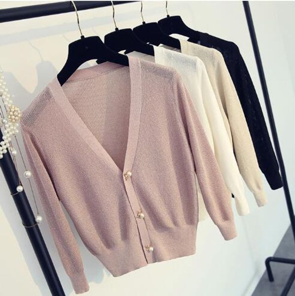 2020 white and black spring summer knitwear cardigan jacket women v collar thin sweater knitted sunscreen girl lady holiday beach coat, Black;brown
2020 white and black spring summer knitwear cardigan jacket women v collar thin sweater knitted sunscreen girl lady holiday beach coat, Black;brown