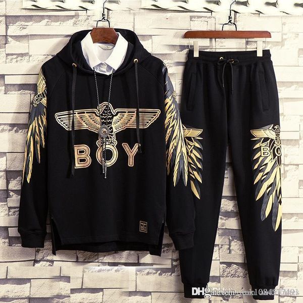 2019 luxury designer mens tracksuits print trend pullover casual sports suit men's two-piece survetement homme size -4xl, Gray
2019 luxury designer mens tracksuits print trend pullover casual sports suit men's two-piece survetement homme size -4xl, Gray