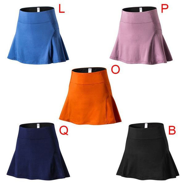 women's high waist sports skirt pants yoga fitness tennis skirt lined with anti-light running short skirt1, Black
women's high waist sports skirt pants yoga fitness tennis skirt lined with anti-light running short skirt1, Black