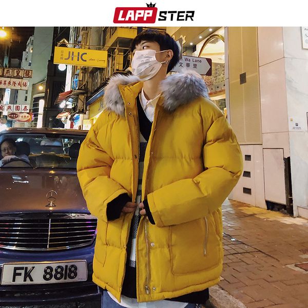 lappster men solid puffer jacket parkas 2019 mens harajuku korean fashions hooded bubble jackets male fur hood coat windbreaker, Black
lappster men solid puffer jacket parkas 2019 mens harajuku korean fashions hooded bubble jackets male fur hood coat windbreaker, Black